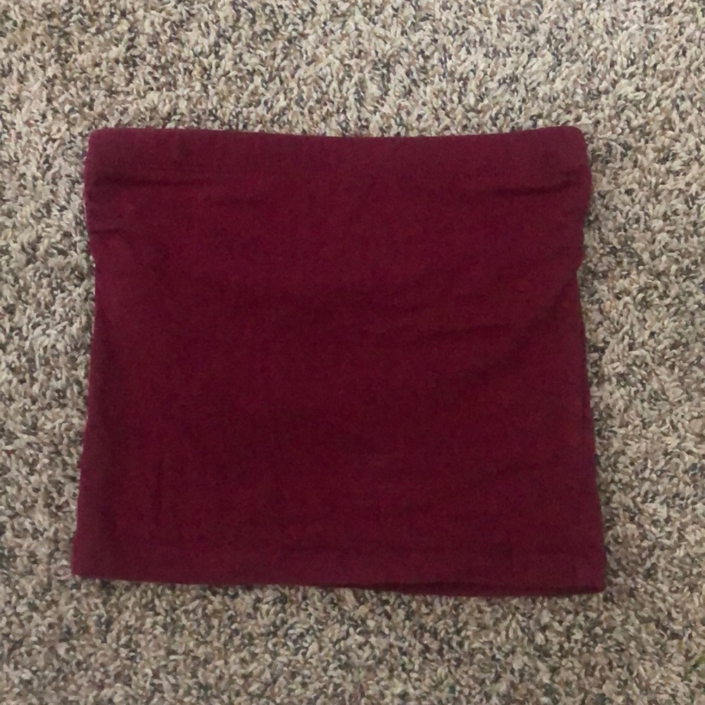 Burgundy tube top